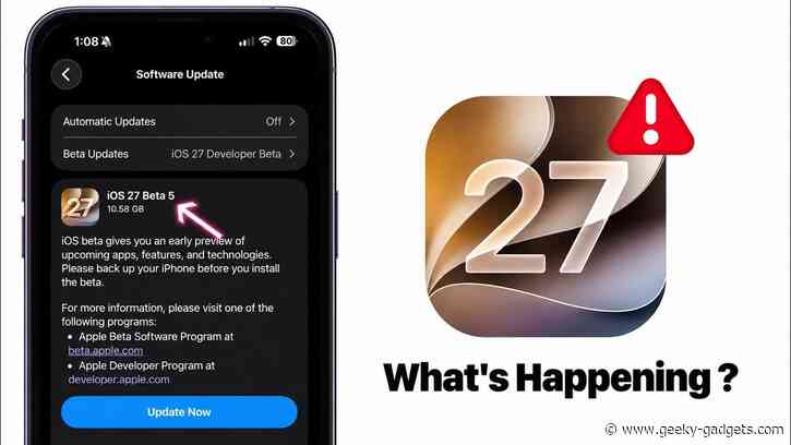 Apple Delaying iOS 27 Beta 5? Here’s When to Expect the Next Update
