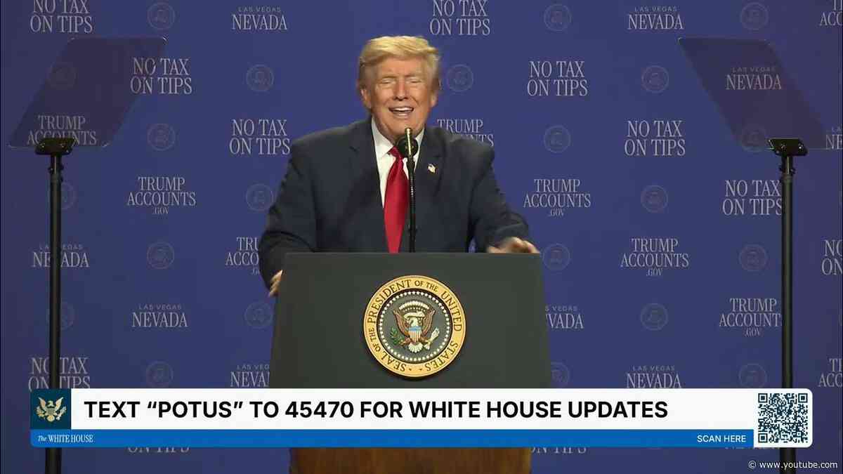 President Trump Delivers Remarks, Aug. 5, 2026