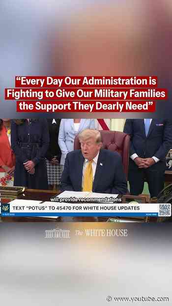 President Trump is creating the REMARKABLE Presidential Military Spouse Commission. 🇺🇸❤️