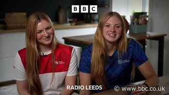 The Holmfirth sisters swimming for different countries