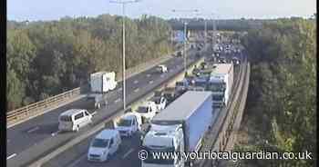 LIVE updates as van crash causes delays on M25 at busy Swanley Interchange