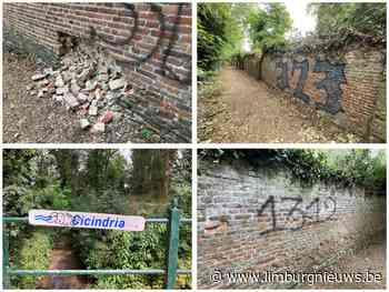 In Limburg: Vandalisme op historische muur van Speelhof
