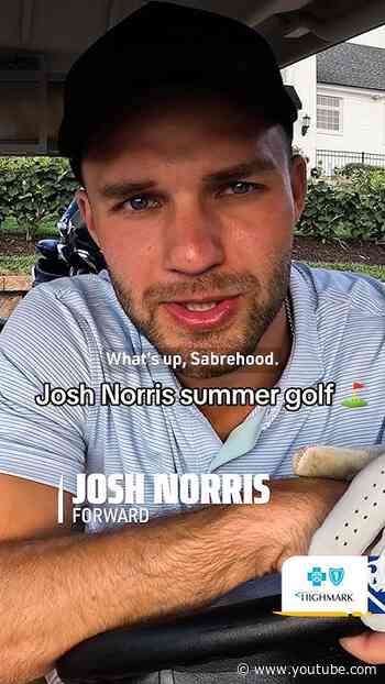 Watch the full Josh Norris Embedded on our YouTube channel! 🏌️‍♂️ #nhl #golf #buffalosabres