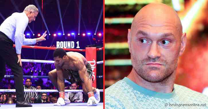 Tyson Fury ‘doesn’t want to kick Anthony Joshua when he’s down’ after Kristian Prenga performance