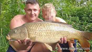 British father, 35, dies on French fishing trip with his son, eight: Family raise funds to bring body home after catastrophic medical emergency