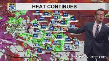 Isolated to scattered storms and hot weather ahead