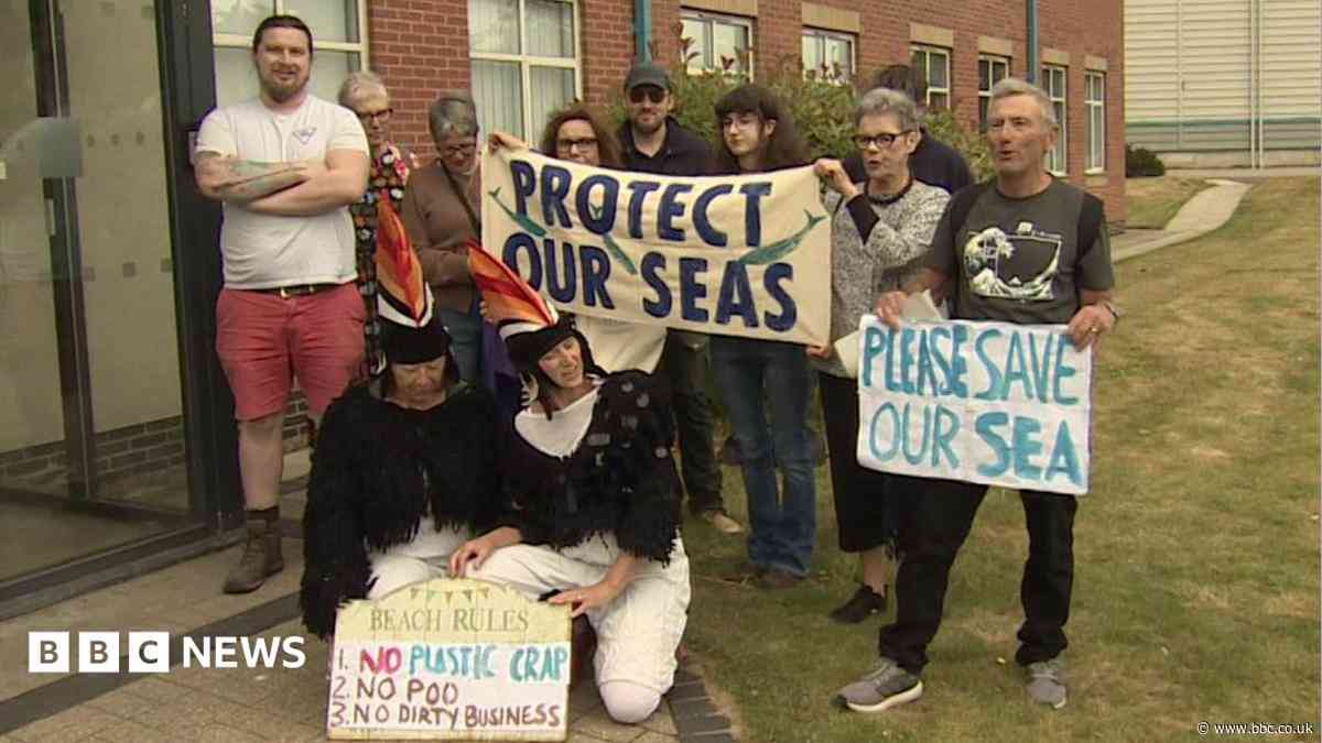 Nurdles clean-up volunteers meet Port of Tyne boss