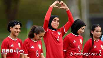 Banned from football at home, Afghan women's team reunite 8,000 miles away
