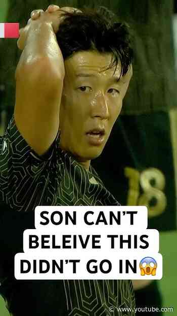 Son SHOCKED🤯 his free kick was saved!