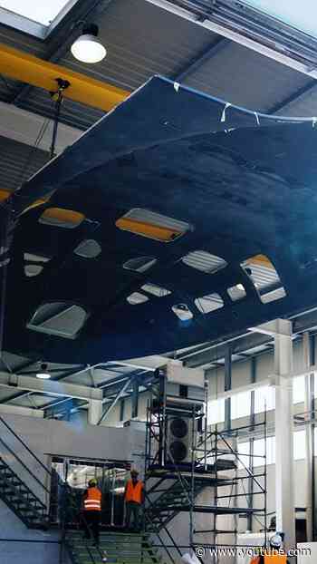 At the Ferrari Hypersail shipyard, another major element has joined the hull: the coachroof.