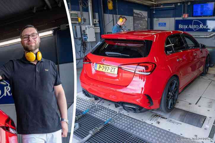 Duncan viel als een blok voor deze Mercedes A35 AMG: ‘Het geluid, daar ga ik nog iets aan doen'