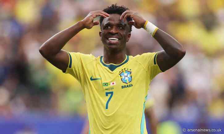 David Ornstein provides latest update on Arsenal target Vinicius Junior