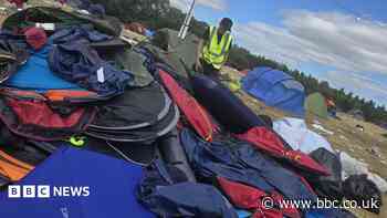 Abandoned festival items donated to rough sleepers