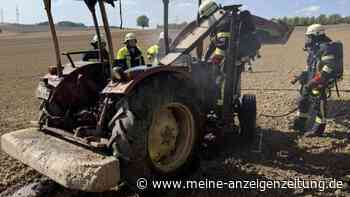 Traktor in Flammen: Haager Landwirte verhindern Waldbrand
