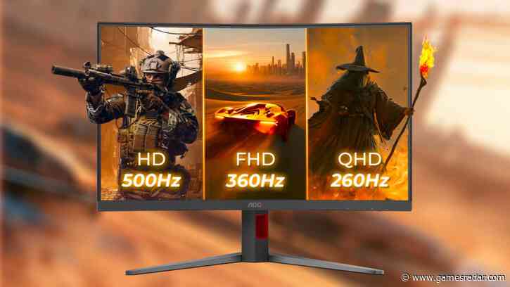 Forget dual mode, AOC's latest curved gaming monitor can switch between three resolution and refresh rate combos