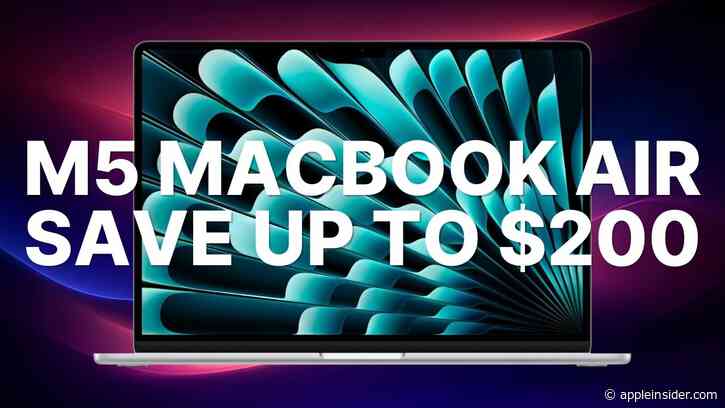 Last call to save up to $200 on M5 MacBook Air laptops