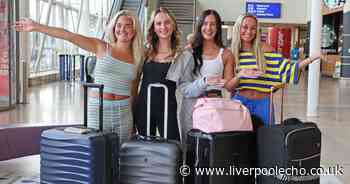 'You can't not have a ball': we met the crowds flocking to Ibiza's Scouse Week at Liverpool Airport