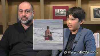 Dallas boy, 10, thanks California lifeguard who rescued him from powerful waves