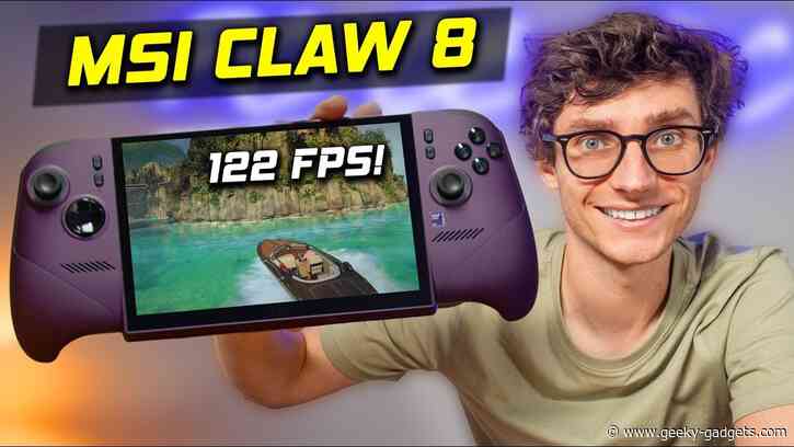 MSI Claw 8 EX AI+ Beats Steam Deck in Raw Processing Power