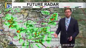 Near record heat with showers, storms for New Mexico