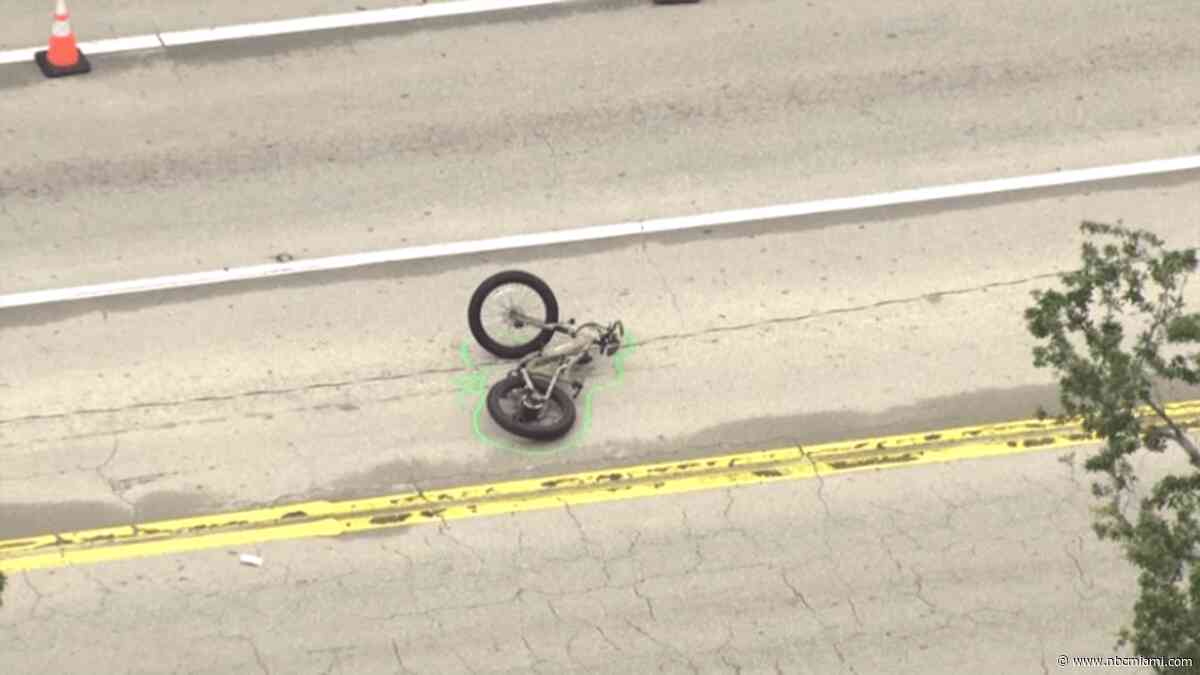 Teen on electric bike rushed to hospital after being struck in Wilton Manors