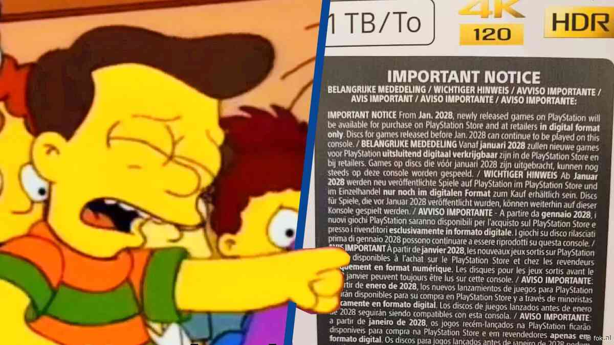 PS5-doos waarschuwt voor einde fysieke games