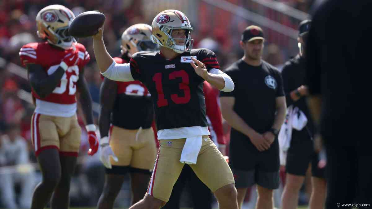 Latest news, buzz from training camps: 49ers' Brock Purdy shows off focus; Bengals' Joe Burrow goes under center
