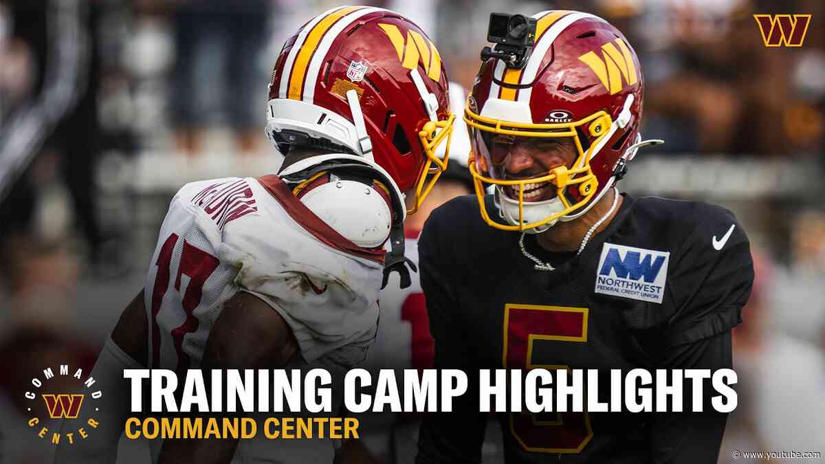Pads are ON! Sideline Pass & Training Camp Stars ⭐️ | Command Center | Washington Commanders | NFL