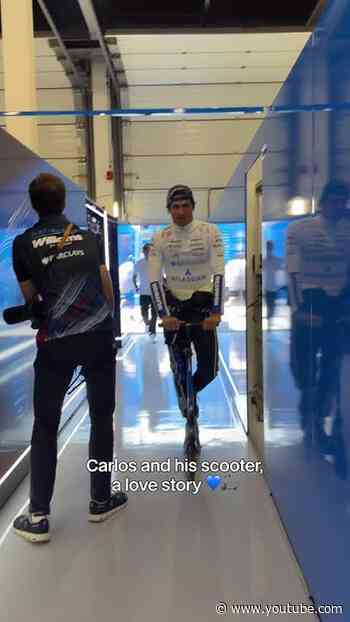 Here's every time we saw Carlos on his scooter at the British GP 😅 #f1