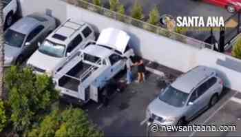 A Santa Ana Police drone stopped a work truck theft in progress
