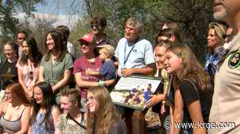 City of Albuquerque honors educator with Bosque trail and sign dedication