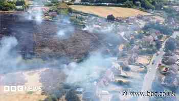 'Frightening' wildfire came close to village homes