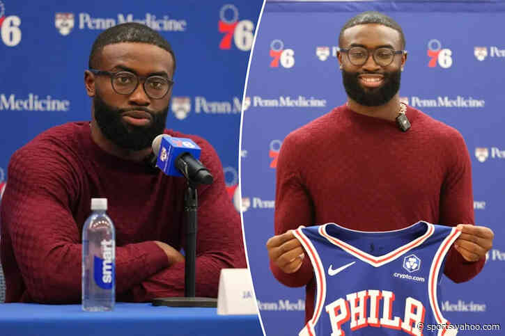 Jaylen Brown ‘threw my phone across the room’ when he found out he was traded to 76ers