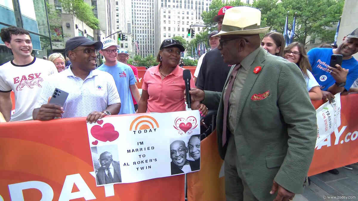 Al Roker Comes Face-to-Face with His ‘Twin’ on the TODAY Plaza: ‘That’s Freaky’ 