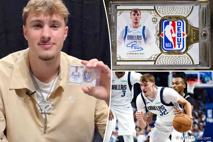 Mavericks place massive bounty to secure Cooper Flagg’s one-of-a-kind Topps NBA Debut Patch card