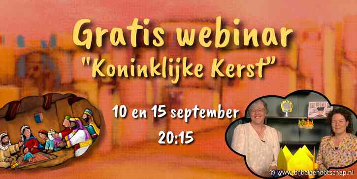 Webinar voor kinderwerkers over Bijbel Basics-adventsproject Koninklijke Kerst
