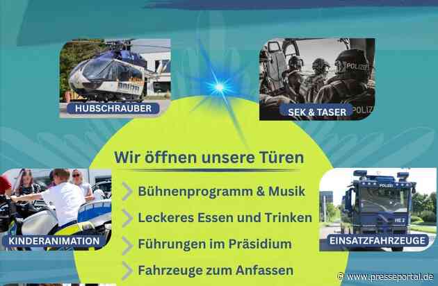 POL-OH: 25 Jahre Polizeipräsidium Osthessen Jubiläumsfest am Samstag, 15. August (11-18 Uhr)- Bürgerinnen und Bürger erhalten spannende Einblicke in die Polizeiarbeit