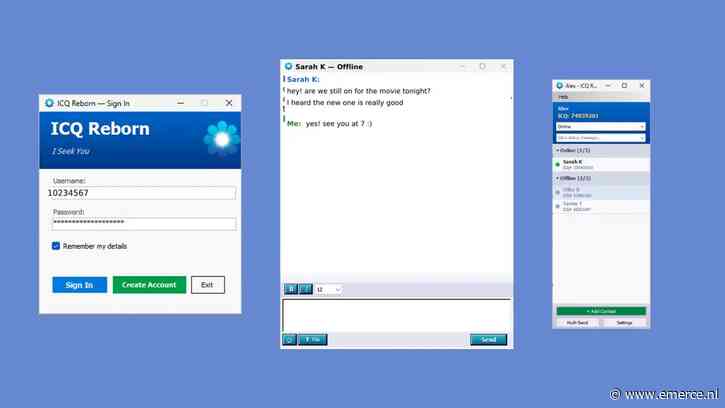 Legendarische ICQ opnieuw ontwikkeld
