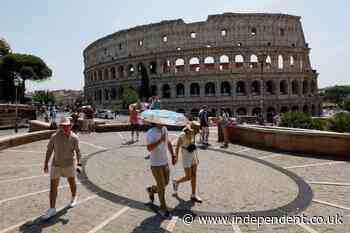 Italy puts all its major cities on the top level of health alert as temperature hits 42C