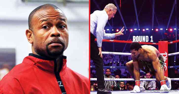 Roy Jones had one immediate thought when Anthony Joshua got knocked down twice by Kristian Prenga