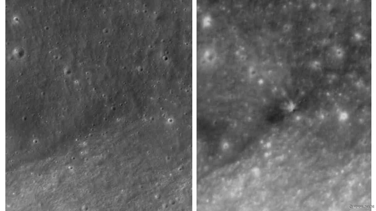 Crash van SpaceX-rakettrap op de maan vanaf aarde nauwelijks zichtbaar