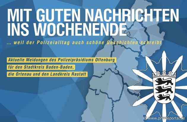 POL-OG: Rastatt - Polizei hilft Mann nach Schlüsselverlust - Mit guten Nachrichten ins Wochenende