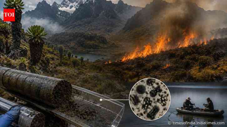 Lake cores show 2012 Rwenzori wildfire was first in 12,000 years, with 100-fold charcoal rise