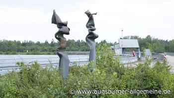 Was steht da an der Staustufe 20 bei Scheuring, ist das ein Kunstwerk?