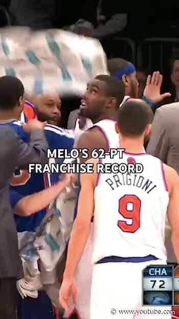 the moment melo made history #nyknicks #nba