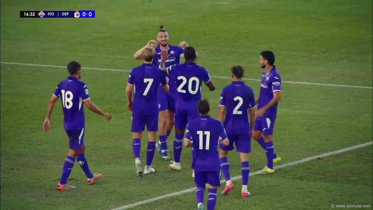 Highlights: Fiorentina - Deportivo a Coruña  1-1 (Ndour, Nsongo)