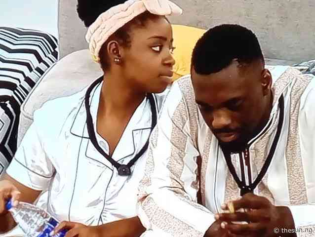 BBNaija S11: Gerald confronts Kamsy over dancing with other men
