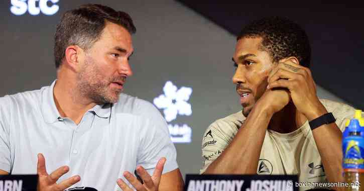 “It’s disappointing”: Eddie Hearn addresses latest twist in Joshua vs Fury negotiations