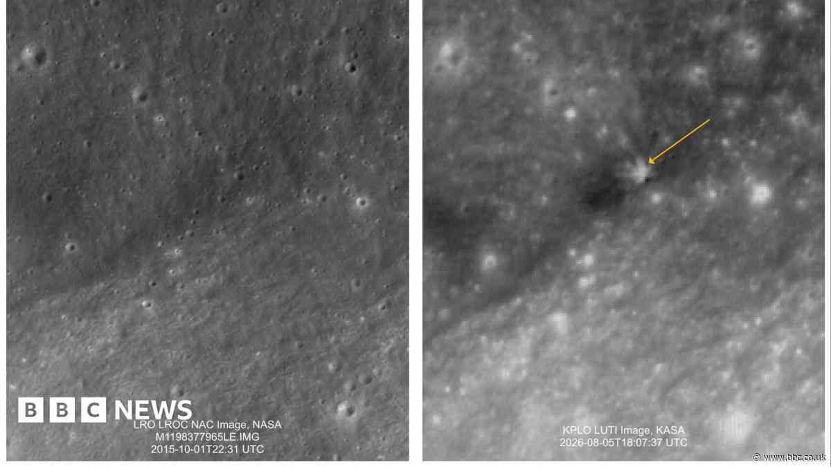 South Korea space agency shares Moon images after SpaceX rocket debris crash