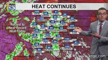 Some rain, but temperatures remain high around New Mexico